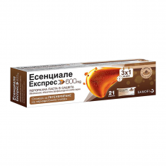Есенциале Експрес 600 mg перорална паста за регенериране на черния дроб х21 сашета - Sanofi