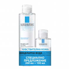 La Roche-Posay Мицеларна вода 200 ml + 100 ml - За чувствителна кожа