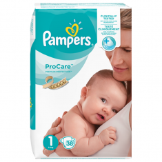 Pampers Pro Care пелени S1 New Born 384/8/7