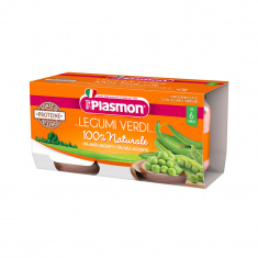 Plasmon 3955 Меню - бобови култури със зеленчуци 6+м 2 бр. х80 ml