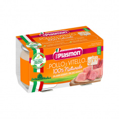 Plasmon 1095 Пюре телешко с пилеко месо 6+м 2 бр. х80 ml