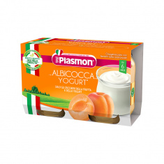 Plasmon 1523 Пюре йогурт с кайсия 6+м 2 бр. х104 ml