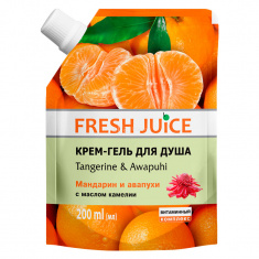 Fresh Juice Стягащ душ-гел с личи и малина 200 ml