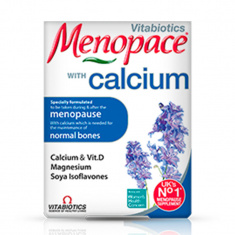 Vitabiotics Менопейс Калций за хормонален баланс и здрави кости по време и след менопауза х60 таблетки 