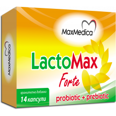 Лактомакс Форте Пробиотик + Пребиотик х14 капсули