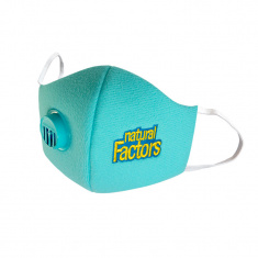 Natural Factors Защитна маска за деца с клапан - светло синя