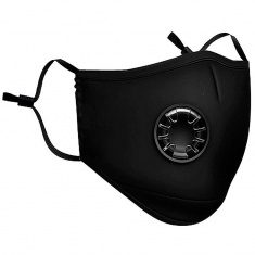 Xtore Защитна памучна маска с клапан - черна