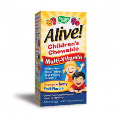 Nature's Way Алайв Мултивитамини за деца х120 дъвчащи таблетки