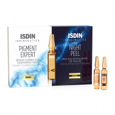 ISDIN Pigment Expert Депигментиращ серум 10 броя х2 ml + Night Peel Ексфолиращ нощен пилинг 10 броя х2 ml