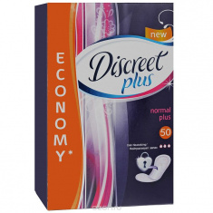 Discreet Плюс Нормал Ежедневни дамски превръзки 50 броя - Procter & Gamble
