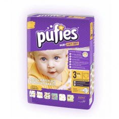 Pufies Art Dry 3 Миди Артистични пелени за бебета и деца 4-9кг х74 броя