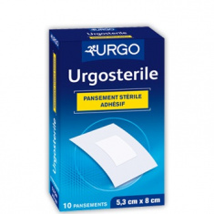Urgo Ургостерил Стерилни Адхезивни Пластири 5.3см / 8см х10 броя 