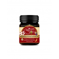 ApiHealth Пчелен мед Манука с пчелна отрова и женшен Ginseng VENZ MGO 100+, 250 g