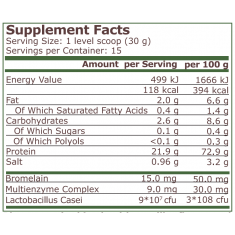Pure Nutrition - Plant Protein - Natural Vanilla - 454 G