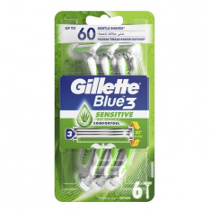 Gillette Blue 3 Sensitive самобръсначка x6 броя