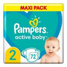 Pampers Active Baby пелени 2 Мини х72 броя