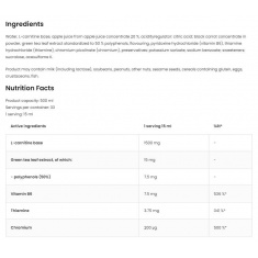 L-Carnitine Liquid | + Green Tea & Chromium