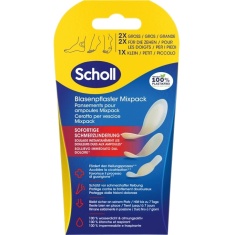 Scholl Пластири при мазоли по петите х5 броя пластири асорти