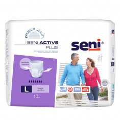 Seni Active Plus Абсорбиращи гащи за възрастни, размер L х10 броя