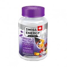 Swiss Energy Omega-3 Multivit за деца х60 желирани бонбони