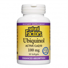 Natural Factors Убиквинол QH Активен Коензим Q10 100 mg x30 софтгел капсули