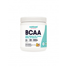 Верижно-разклонени аминокиселини BCAA + витамин D3, Фолиева киселина , биотин, калций (за жени),300 g прах с вкус на манго