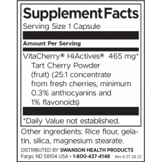 Swanson Високоактивен Екстракт от Череша x60 капсули