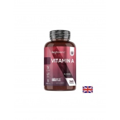 WeightWorld Витамин A 10 000 IU / 3000 µg – Зрение, имунитет и кожа, 365 таблетки