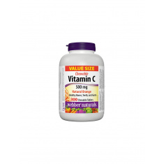 Vitamin C 500 mg Chewable - Витамин С 500 mg, 300 дъвчащи таблетки Webber Naturals