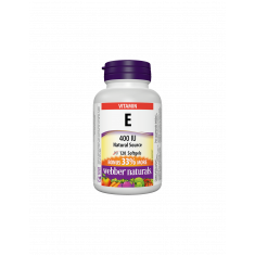 Vitamin E 400 IU - Витамин Е (d-алфа токоферил ацетат) 400 IU, 120 софтгел капсули