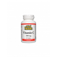 Vitamin C/ Витамин C 500 mg + Шипка и Биофлавони х 90 таблетки Natural Factors