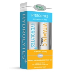 Power of Nature Хидролити SPORTS със стевия + подарък Витамин С 500mg х20 таблетки