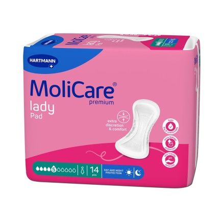 MoliCare Подложки за жени 5 капки х14 броя