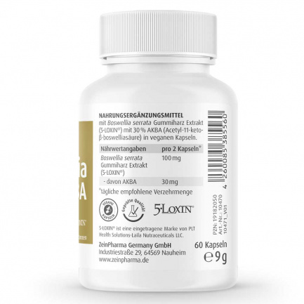 БОСВЕЛИЯ с 30% АКБА / BOSWELLIA AKBA – ZeinPharma (60 капс)