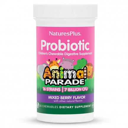 Пробиотик + Пребиотик за Деца – Animal Parade (Горски Плодове, 30 бр)