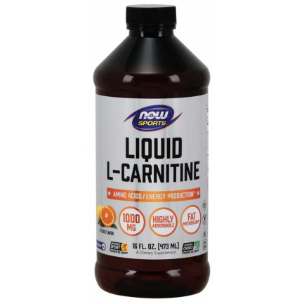 Now - L-Carnitine Liquid Citrus - 1000 Мг (465 Мл)
