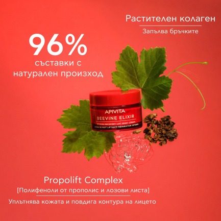 Apivita Beevine Elixir Интензивно възстановяващ повдигащ нощен крем 50 ml