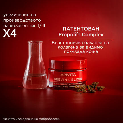 Apivita Beevine Elixir Интензивно възстановяващ повдигащ нощен крем 50 ml