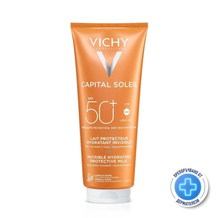 Vichy Capital Soleil SPF50+ Слънцезащитно хидратиращо мляко за лице и тяло 300 ml