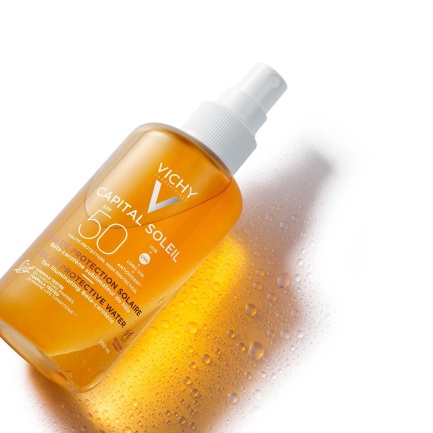 Vichy Capital Soleil SPF30 Слънцезащитна вода за подобряване на тена 200 ml