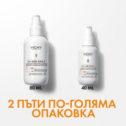 Vichy Capital Soleil UV-Age Daily SPF50+ Флуид против поява на признаци на фотостареене 80 ml
