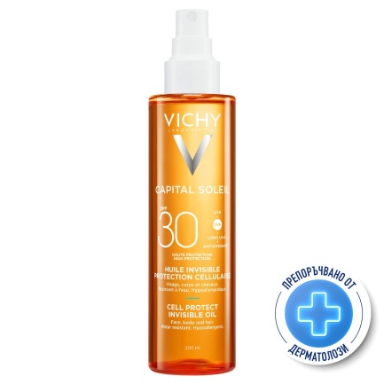 Vichy Capital Soleil SPF30 Защитно масло за лице, тяло и краищата на косата 200 ml