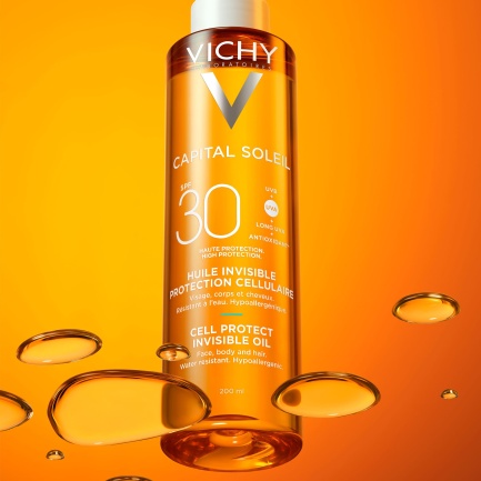 Vichy Capital Soleil SPF30 Защитно масло за лице, тяло и краищата на косата 200 ml