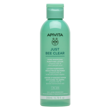 Apivita Just Bee Clear Свиващ порите почистващ лосион 200 ml