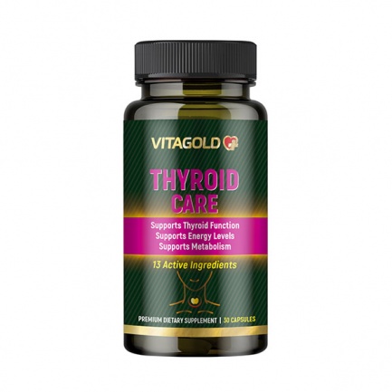 Thyroid Care (Тироид Кеър) – за щитовидната жлеза, хормонален баланс, 30 капсули