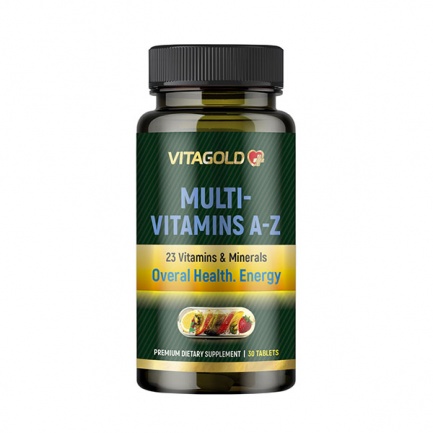 Мултивитамини А-Я (Multivitamins A-Z) – комплексна формула от витамини и минерали, 30 таблетки