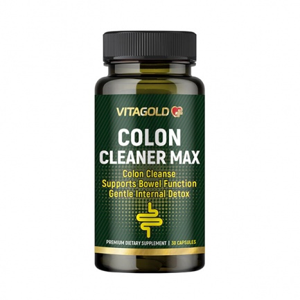 Colon Cleaner MAX (Колон Kлийнър Mакс) - при нередовен стомах, за прочистване на червата, детоксикация, 30 капсули