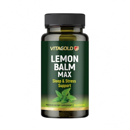 Маточина макс (Lemon balm MAX) - за спокойствие през деня и здрав сън, 30 капсули