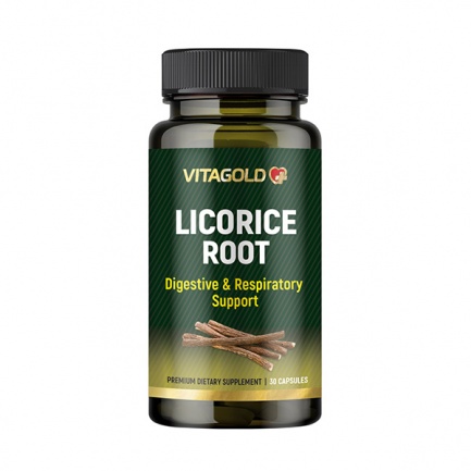 Женско биле (Licorice Root) - за стомаха и храносмилането, дихателната система, имунитета, 30 капсули