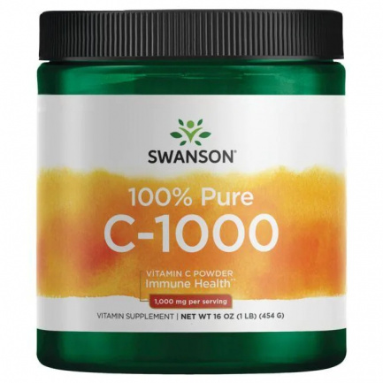 Swanson 100 % Чист Витамин Ц на Прах 454 g